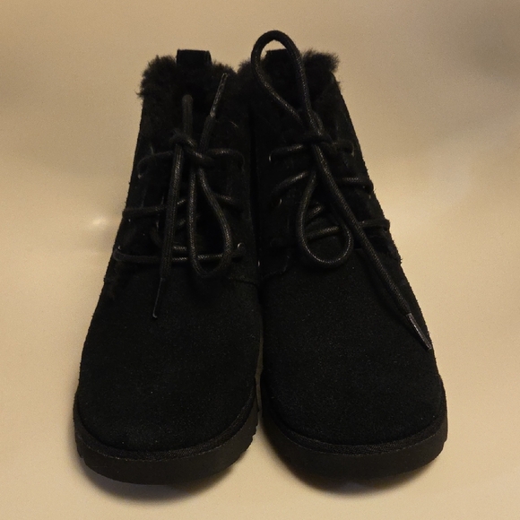 UGG Women's Classic Femme Lace Booties Black - Picture 3 of 12